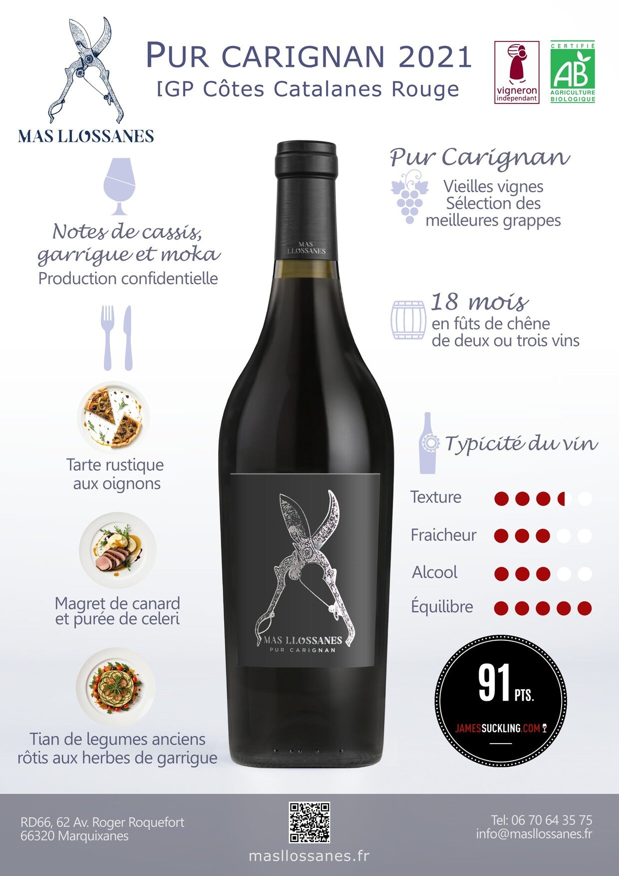 PUR CARIGNAN 2022 – Rotwein aus Höhenlagen, biologisch & biodynamisch produziert