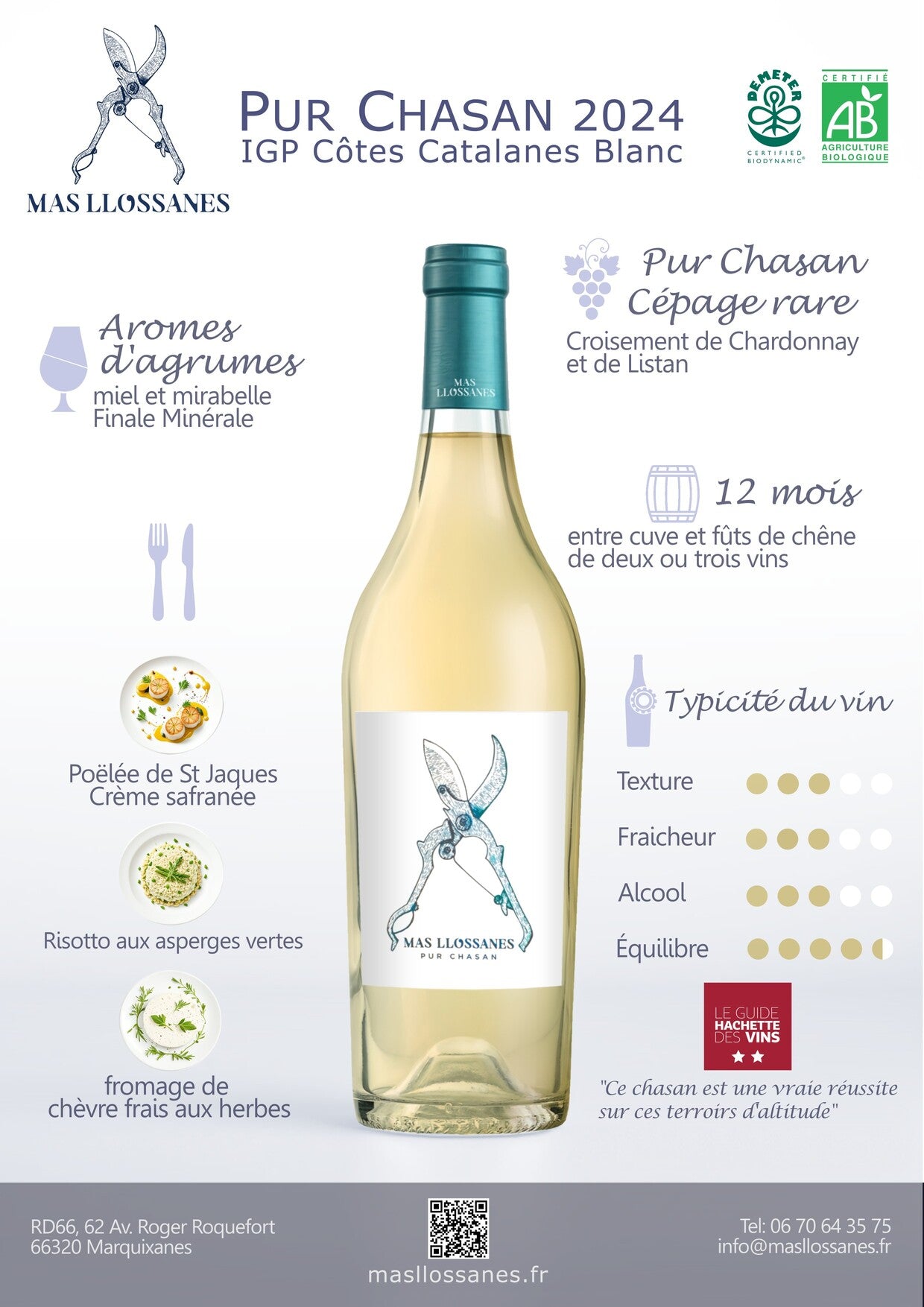PUR CHASAN 2024 – Weißwein aus Höhenlagen, biologisch & biodynamisch produziert