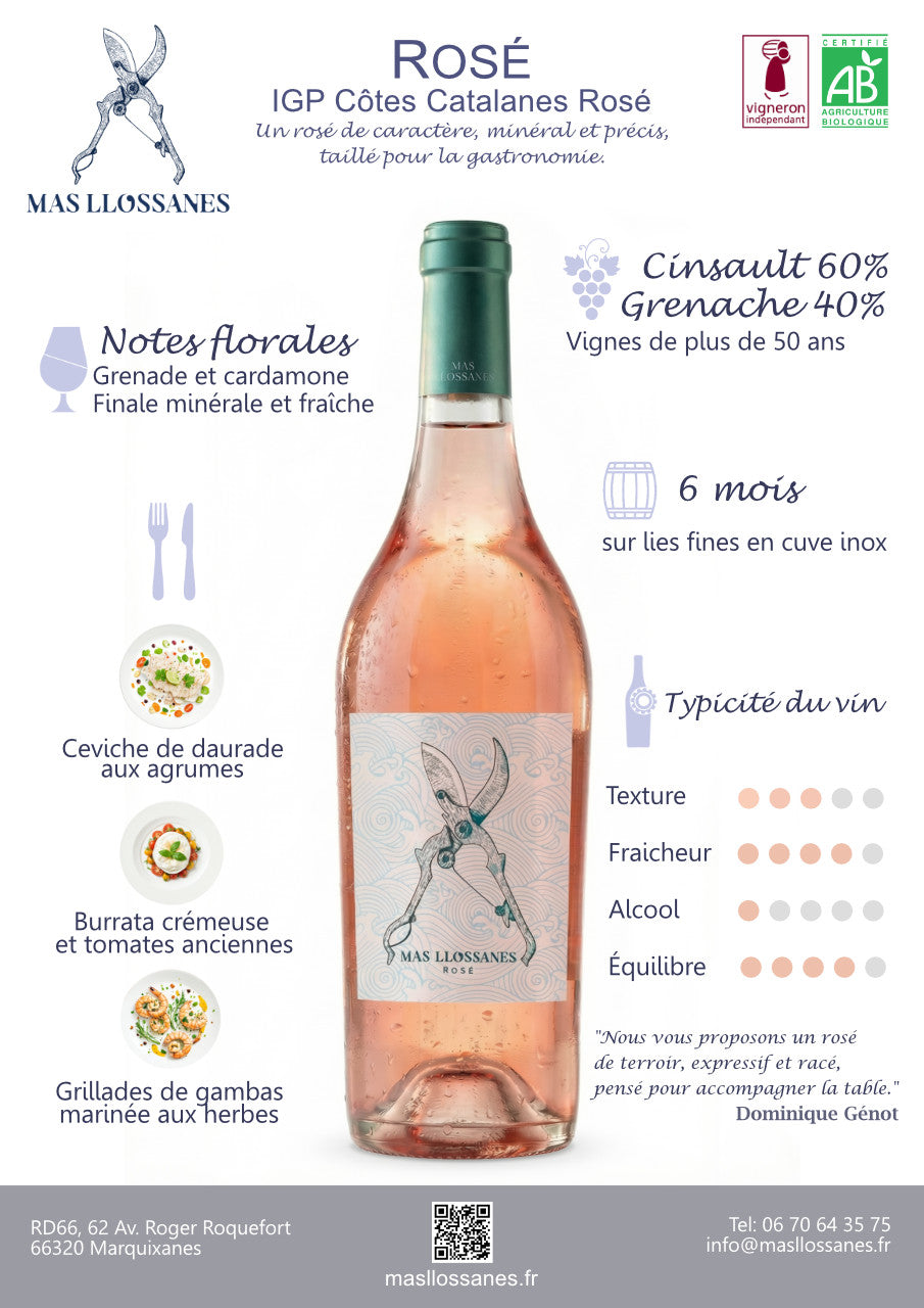 ROSÉ 2025 - Vin Rosé d'altitude bio & biodynamique